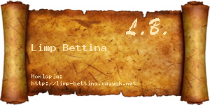 Limp Bettina névjegykártya