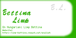 bettina limp business card